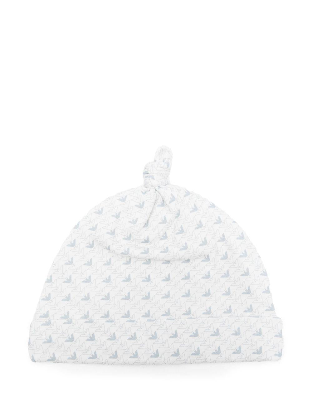 Cappello bianco per neonato EY000005AF10913 FB054 Emporio Armani Kids 