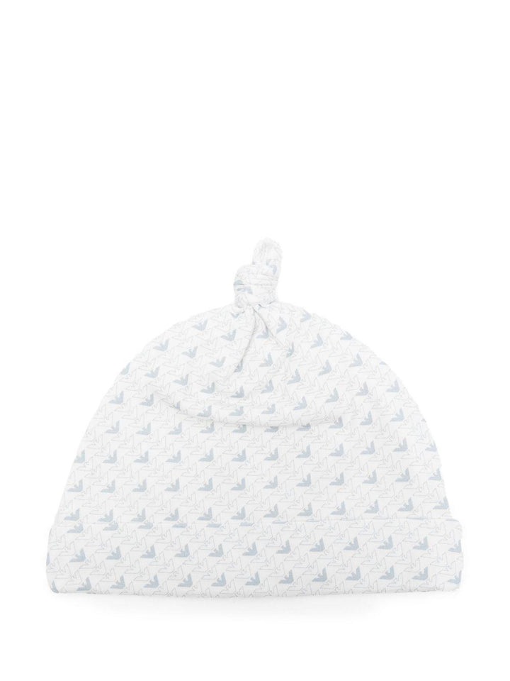 Cappello bianco per neonato EY000005AF10913 FB054 Emporio Armani Kids 