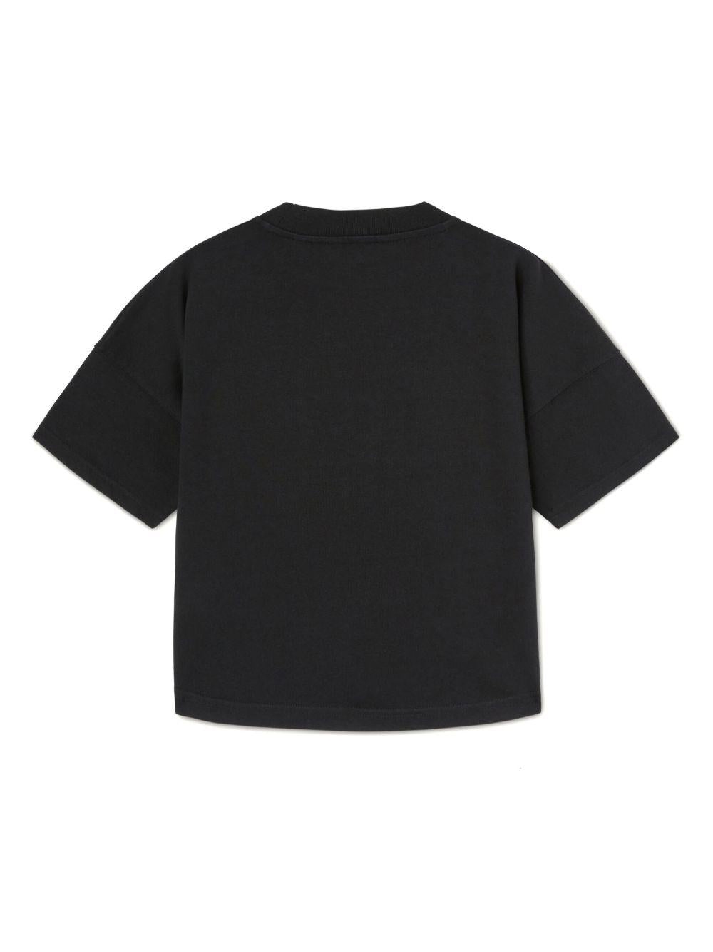 T-shirt nera per bambino
