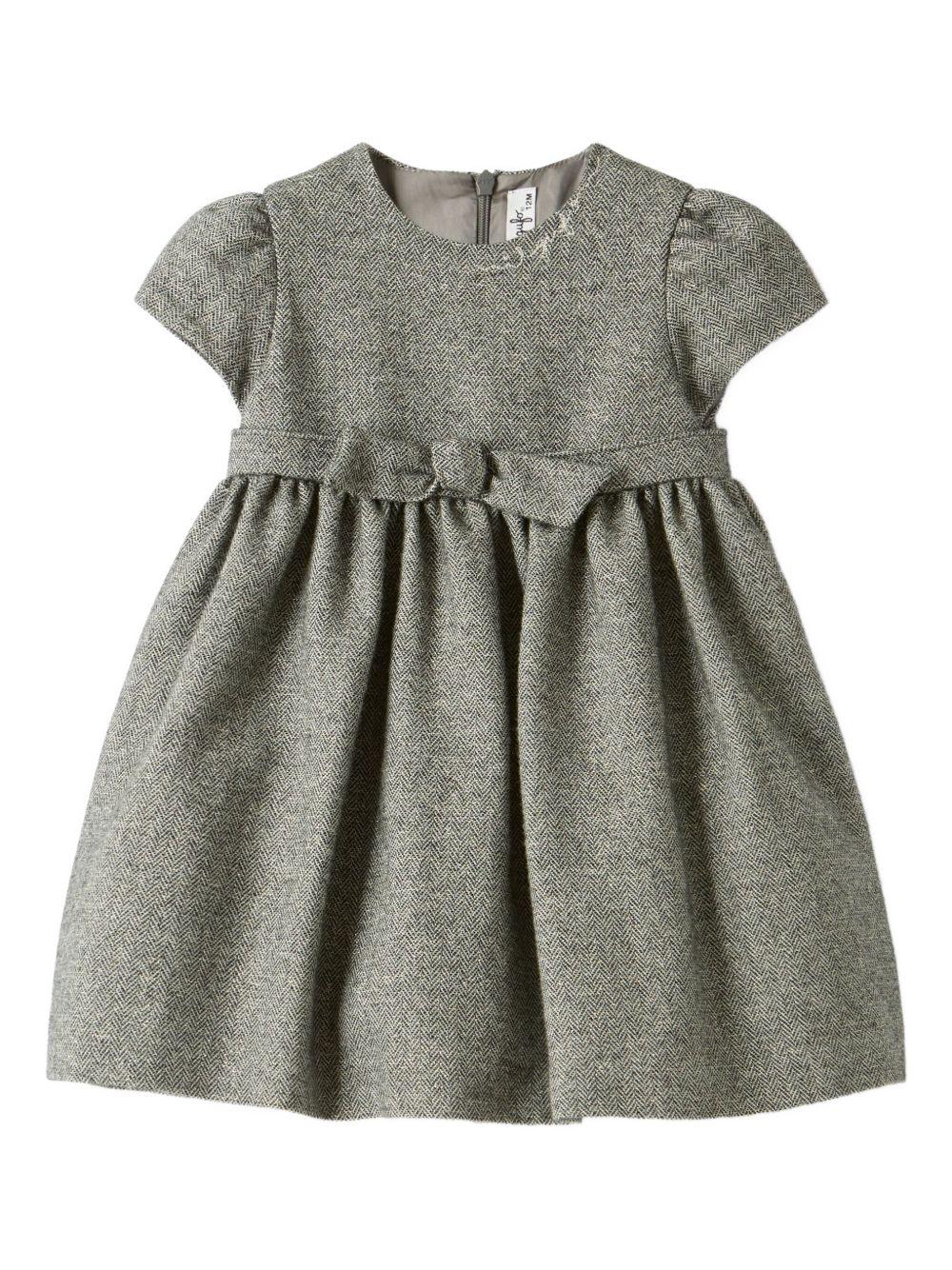Abito grigio per neonata A25GVM0002W0065 090 Il Gufo 