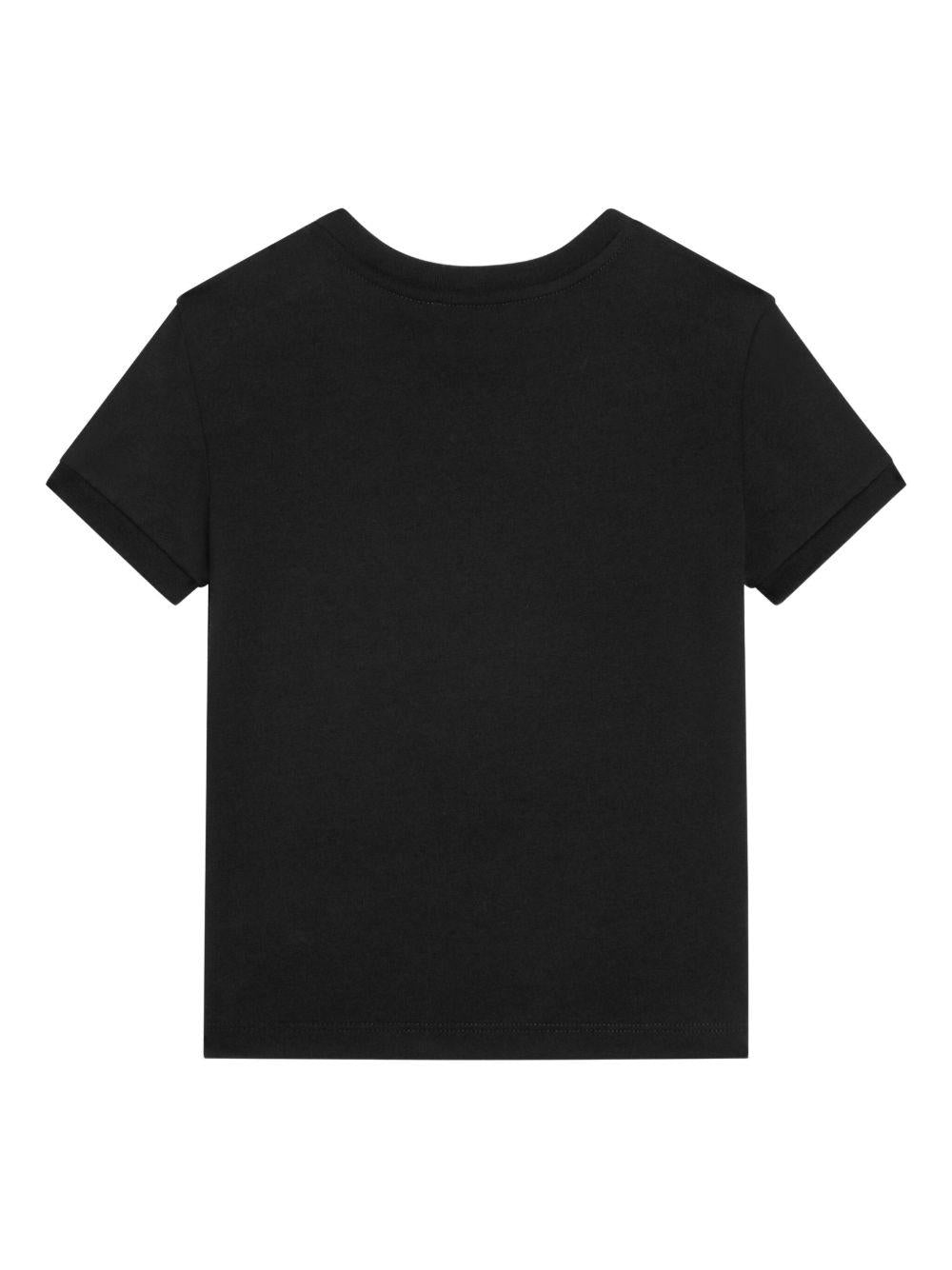 T-shirt nera per bambina L5JTNJG7O3N N0000 Dolce & Gabbana Kids 