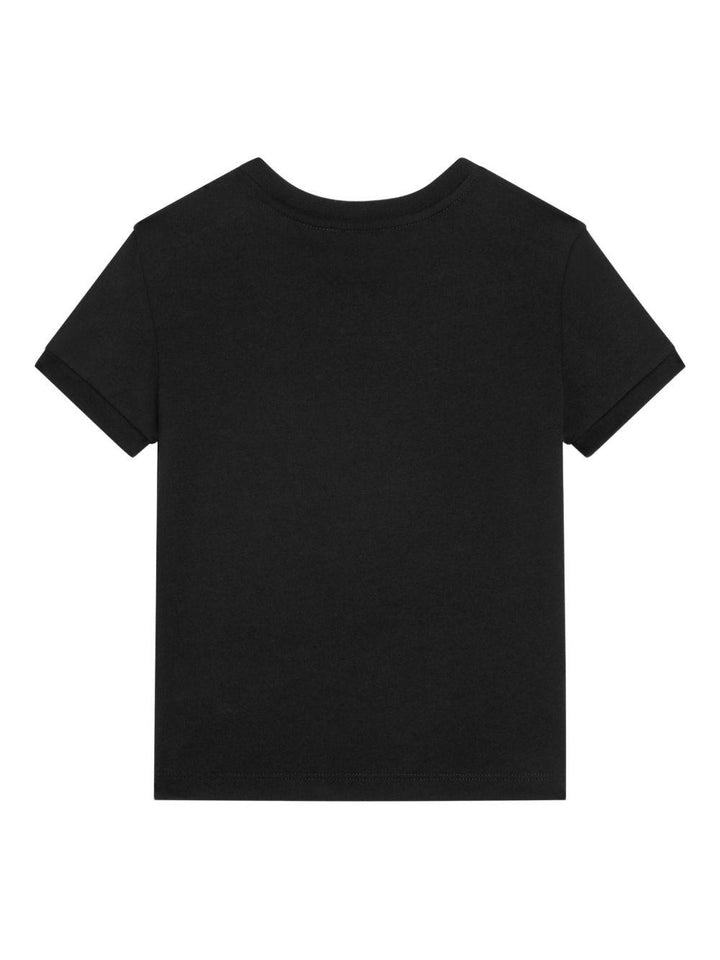 T-shirt nera per bambina L5JTNJG7O3N N0000 Dolce & Gabbana Kids 