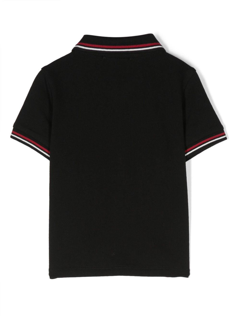 Polo nero per neonato 8NHFB31JPTZ 0999 Emporio Armani Kids 