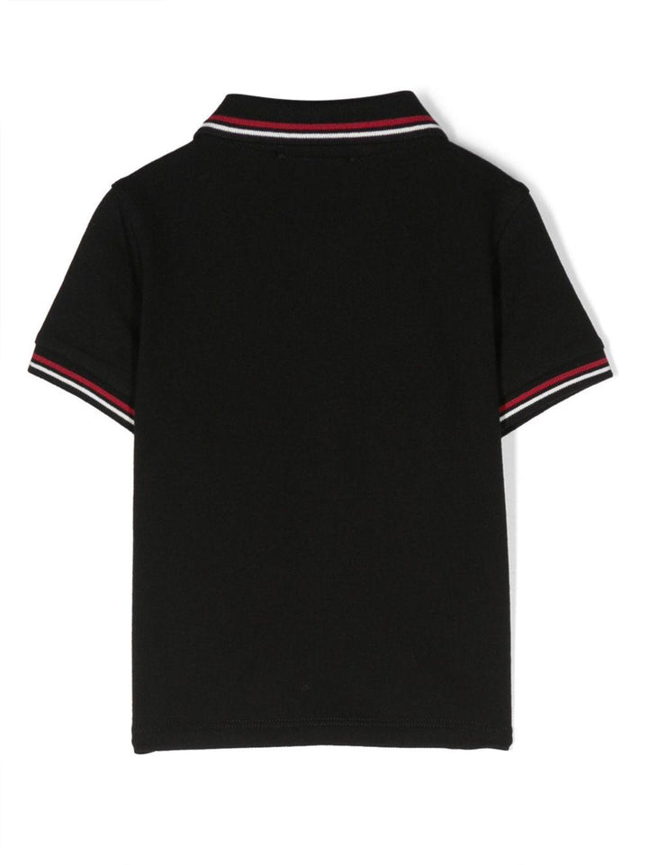 Polo nero per neonato 8NHFB31JPTZ 0999 Emporio Armani Kids 