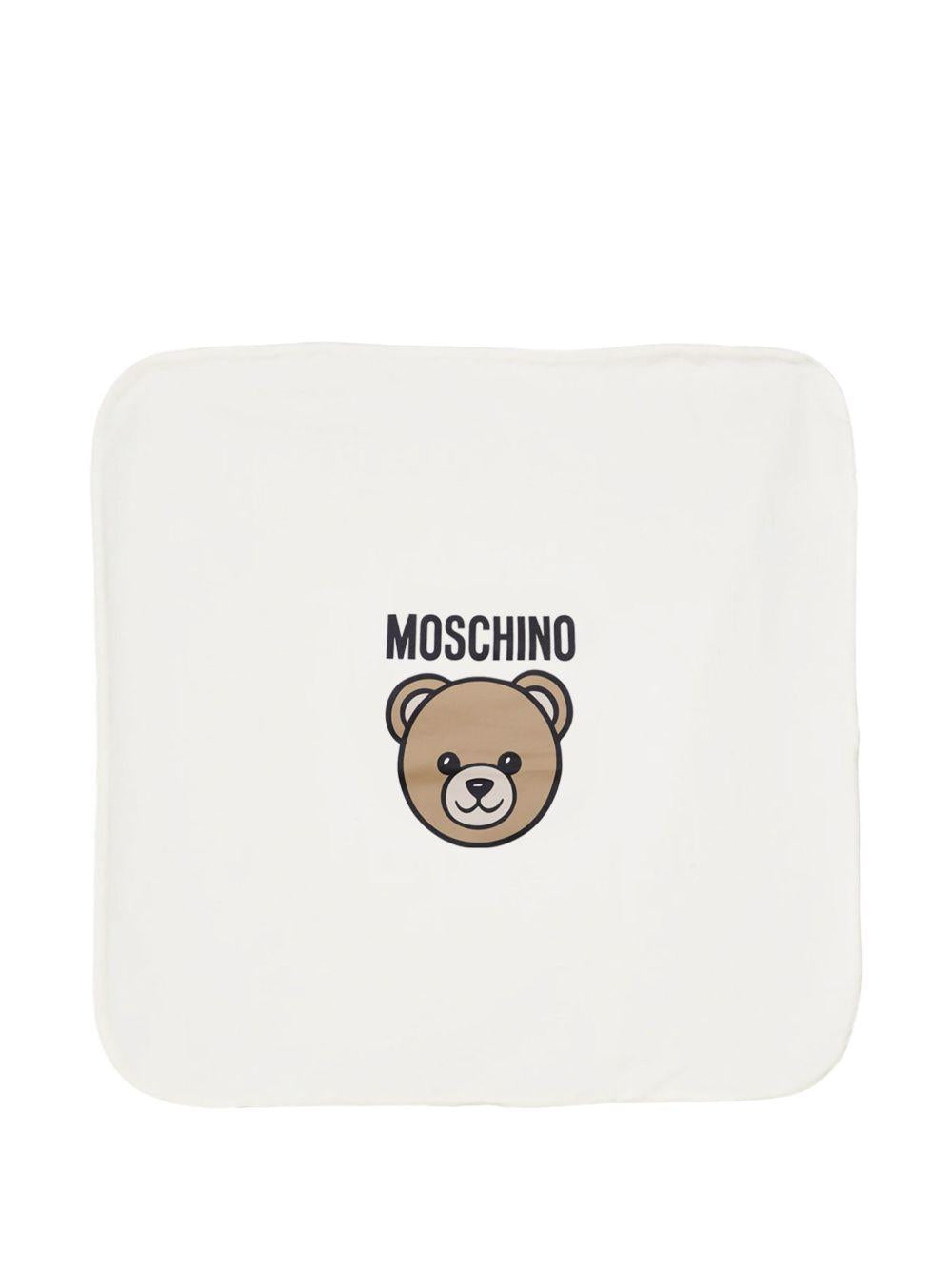Coperta bianca per neonato MQB00FLCA40 10063 Moschino Kids 