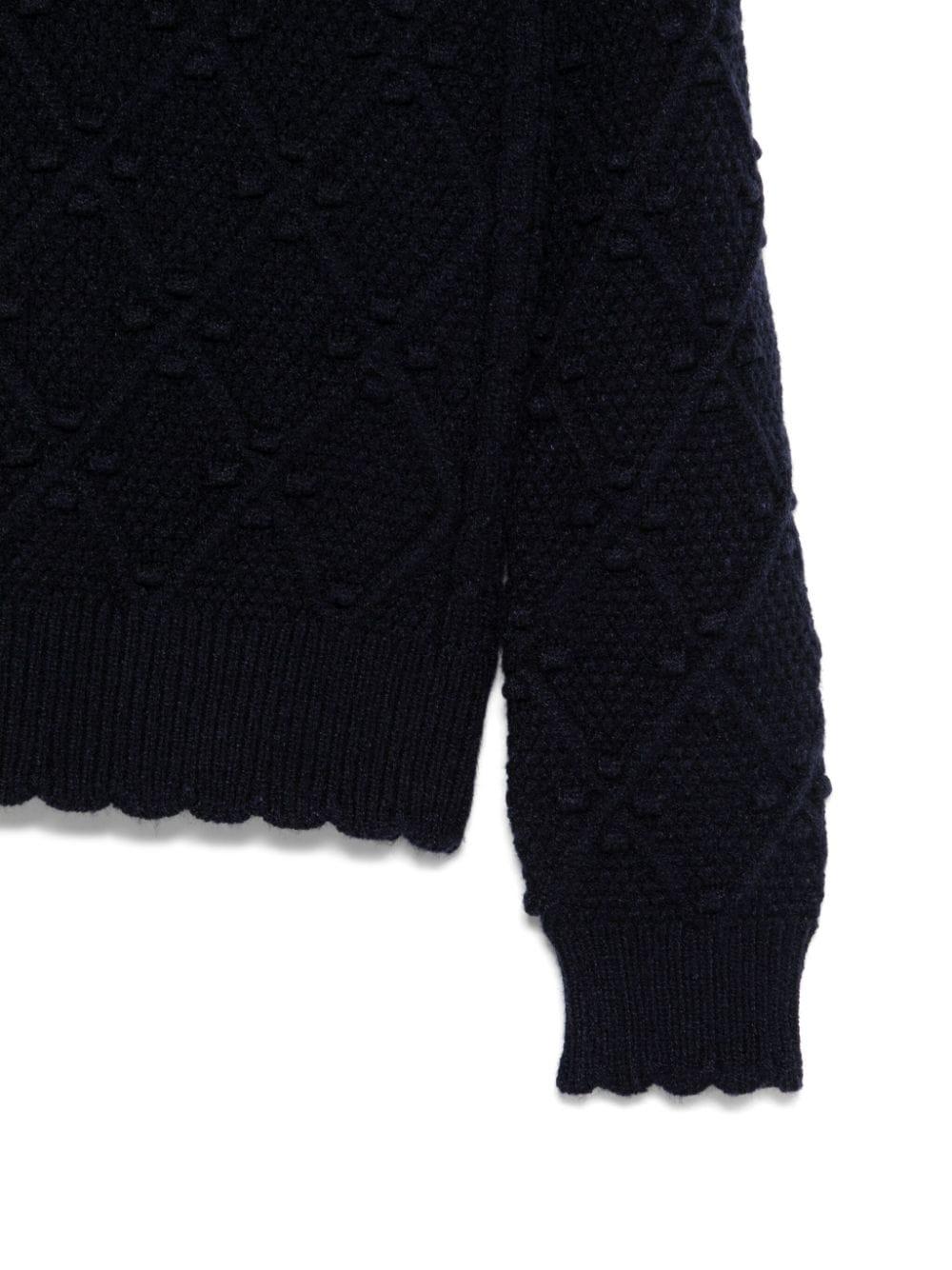 Midnight blue sweater for girls