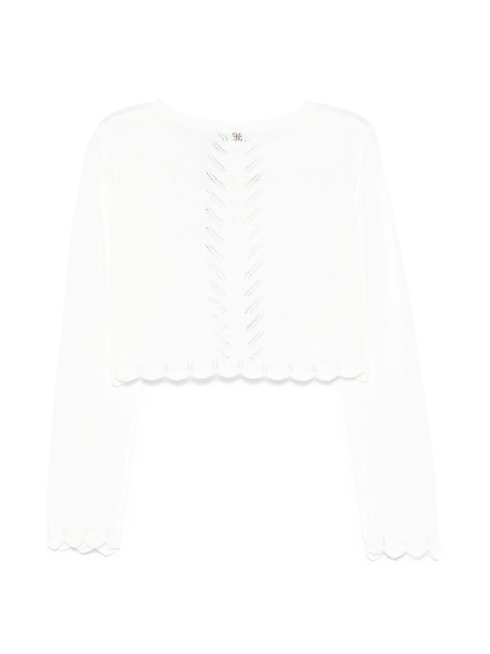 Cardigan bianco per bambina