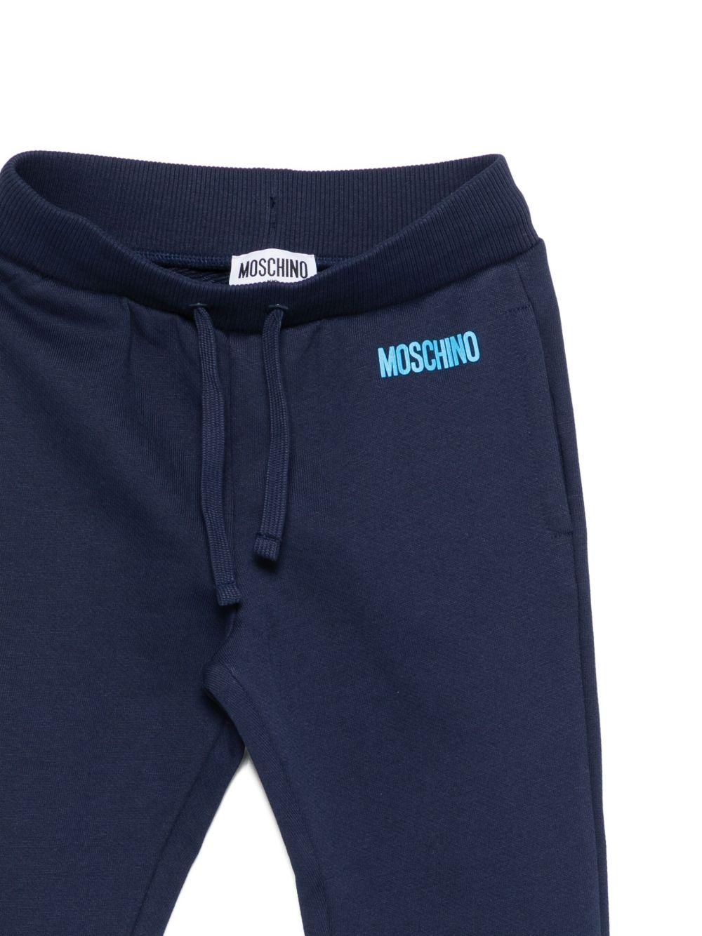 Completo sportivo blu navy per bambino HUK04DLCA23 40016 Moschino Kids 