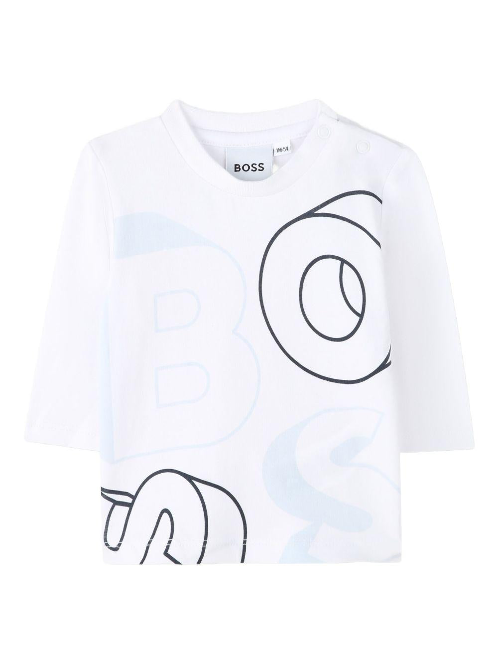Completo blu/bianco per neonato J52527 849 Boss Kids 