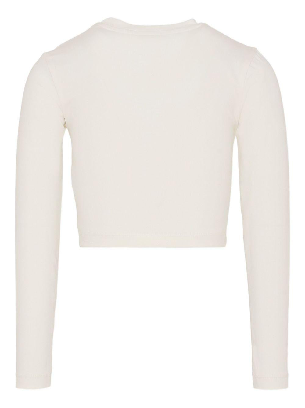 T-shirt bianco per bambina KFTS023CJE013 0065 Pinko Kids 