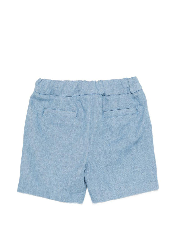 Bermuda azzurra per neonato BY6689P0588 653 Balmain Kids 