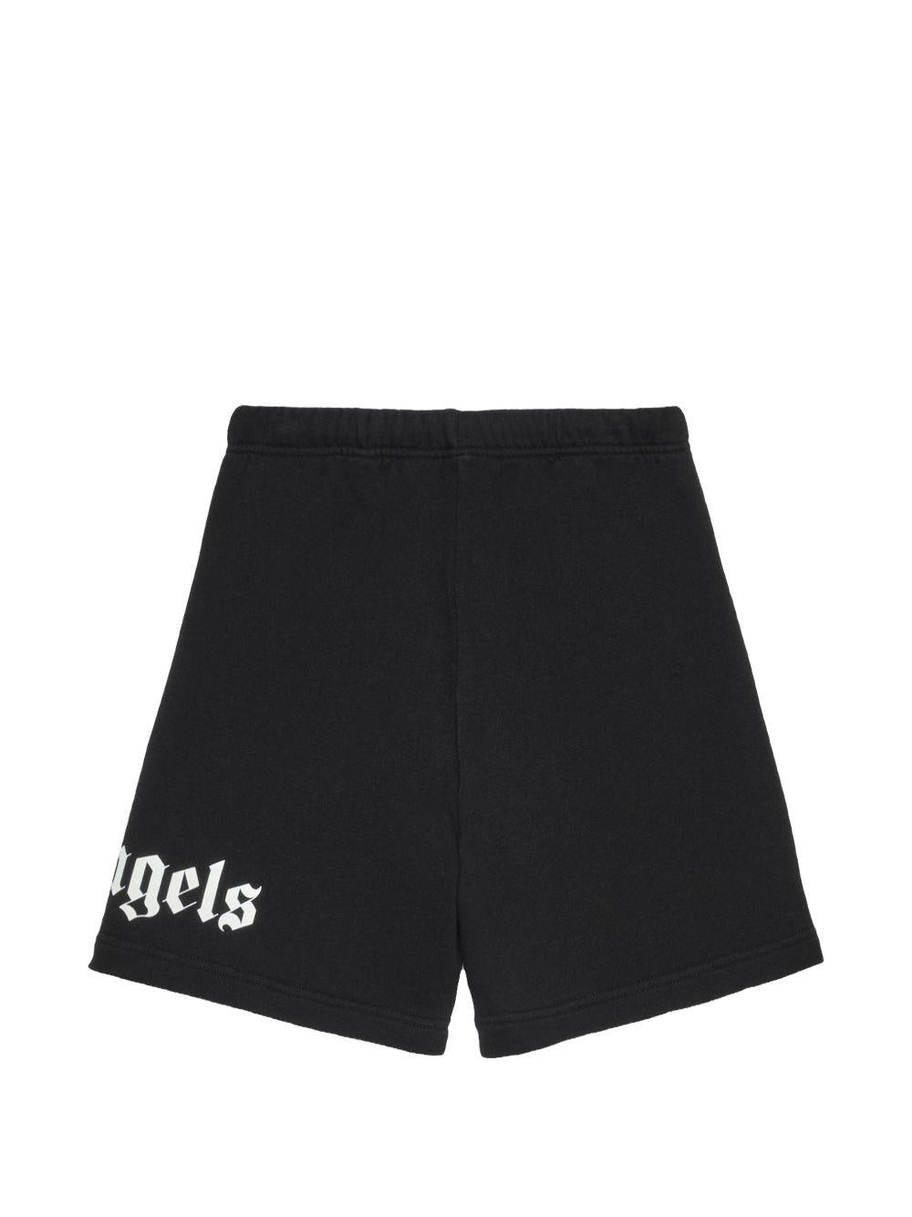 Bermuda nera per bambino PBCI006S26FLE001 110 Palm Angels Kids 
