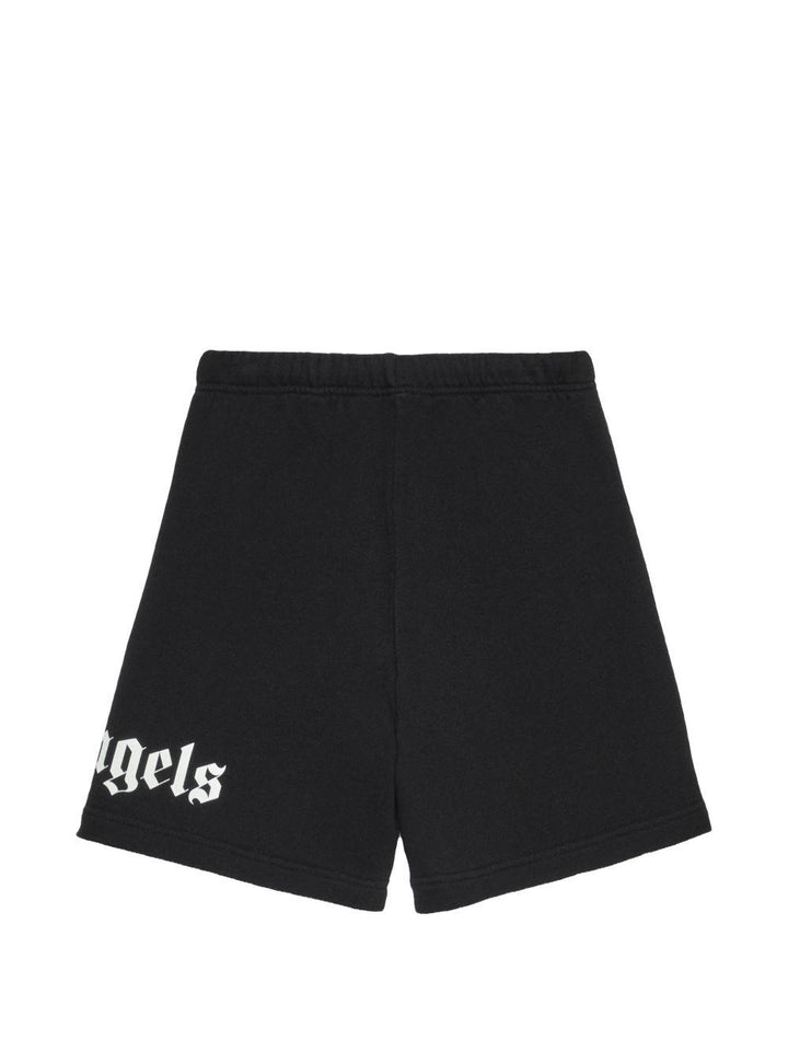 Bermuda nera per bambino PBCI006S26FLE001 110 Palm Angels Kids 