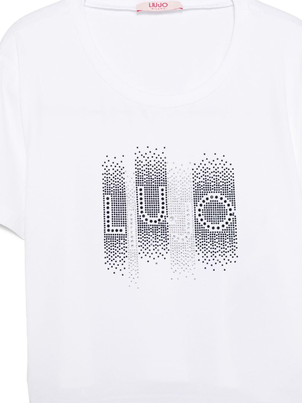 T-shirt bianco per bambina GA6187JS003 10601 Liu Jo 