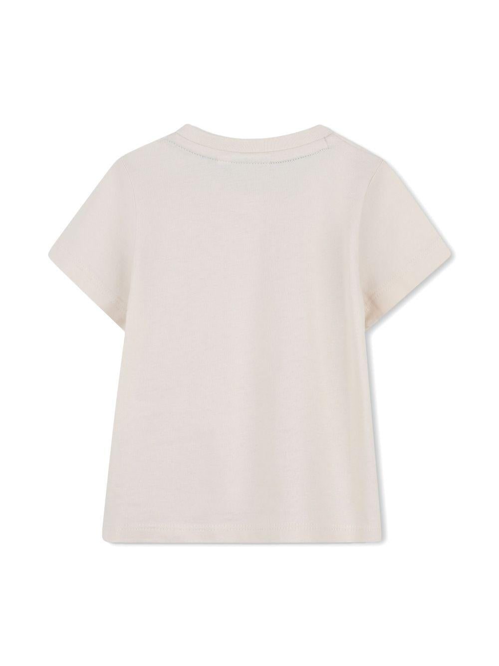 T-shirt beige sabbia per neonato J52107 21C Boss Kids 