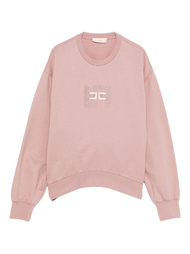 Felpa rosa vecchio per bambina EFFE1580FF002 C041 Elisabetta Franchi Kids 