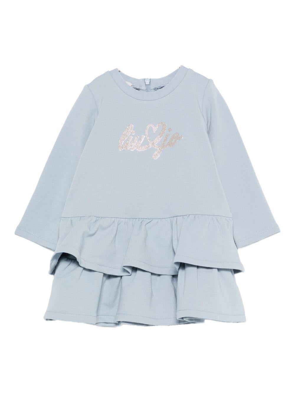 Abito blu polvere per neonato HF5036F0724 64010 Liu Jo 