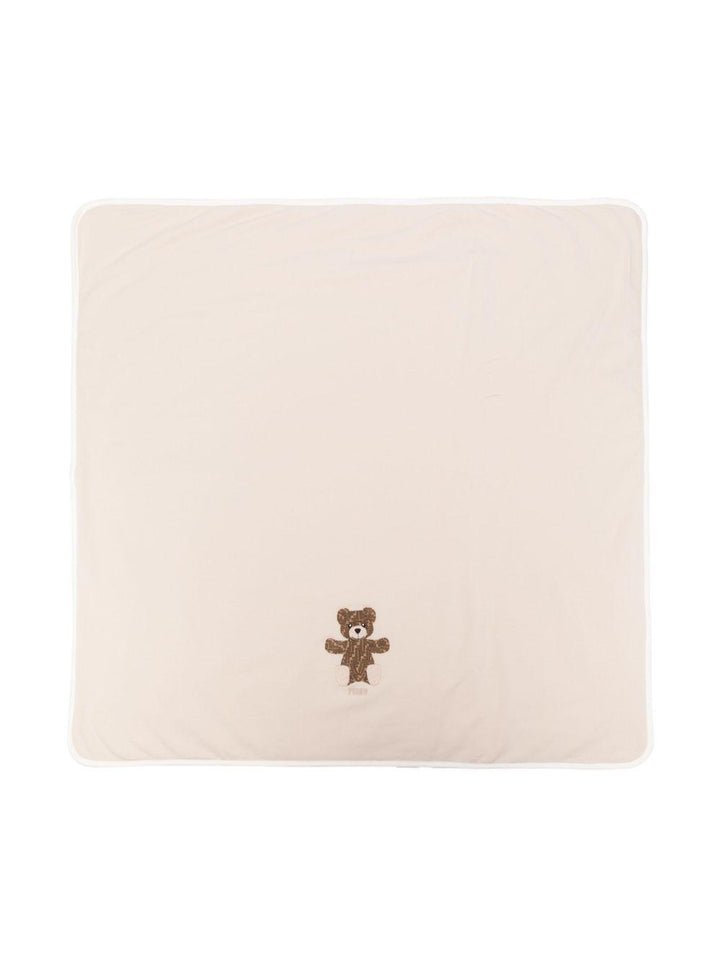 Coperta beige per neonato BUJ250ST8 F19J5 Fendi Kids 
