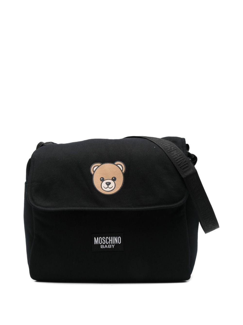 Borsa mamma nera per neonato MXX03DLCA40 60100 Moschino Kids 
