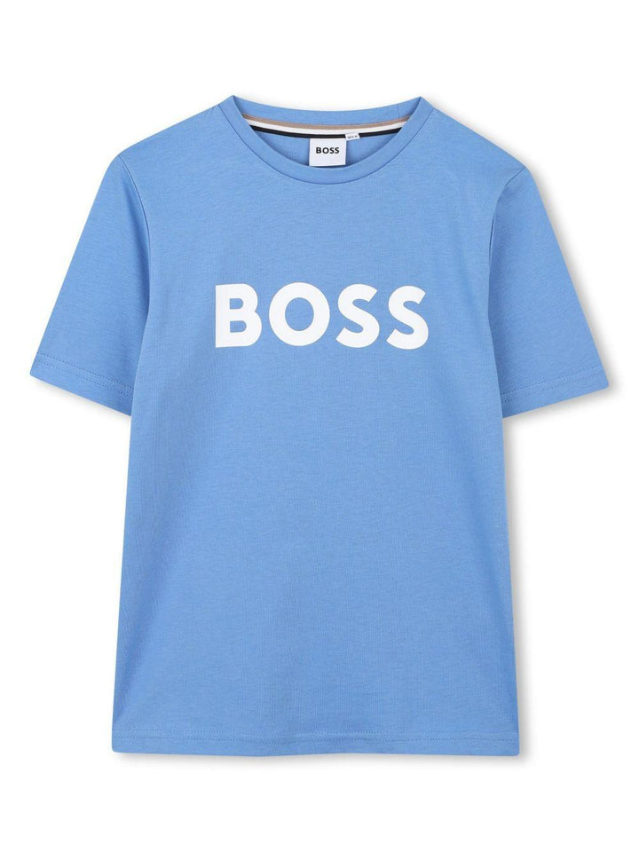 T-shirt blu fiordaliso per bambino