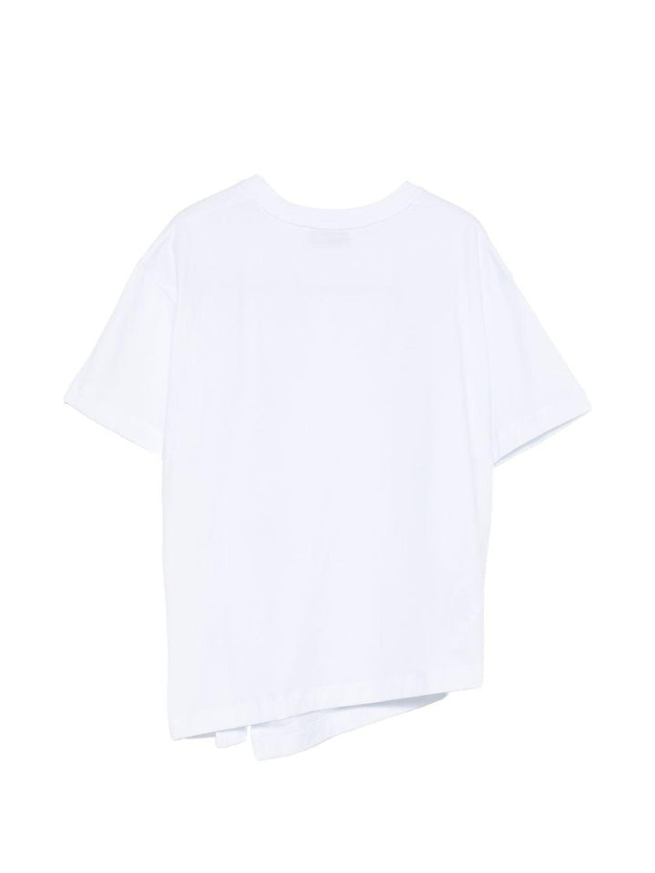 T-shirt bianca per bambina DFTS0330JE006 B000 Dondup Kids 