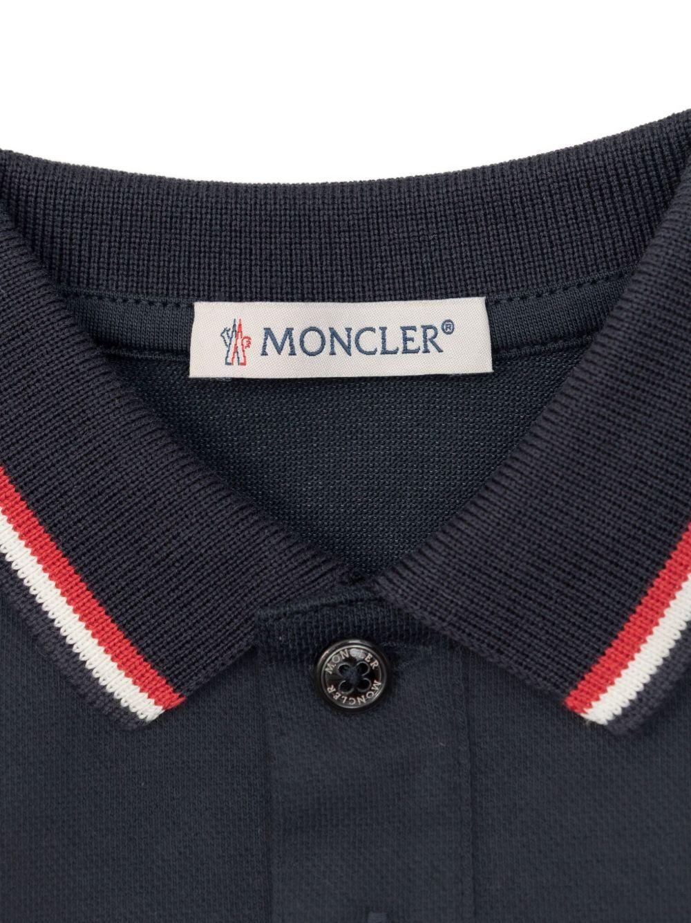 Tutina blu scuro per neonato 9518L0001189AL2 778 Moncler Kids 