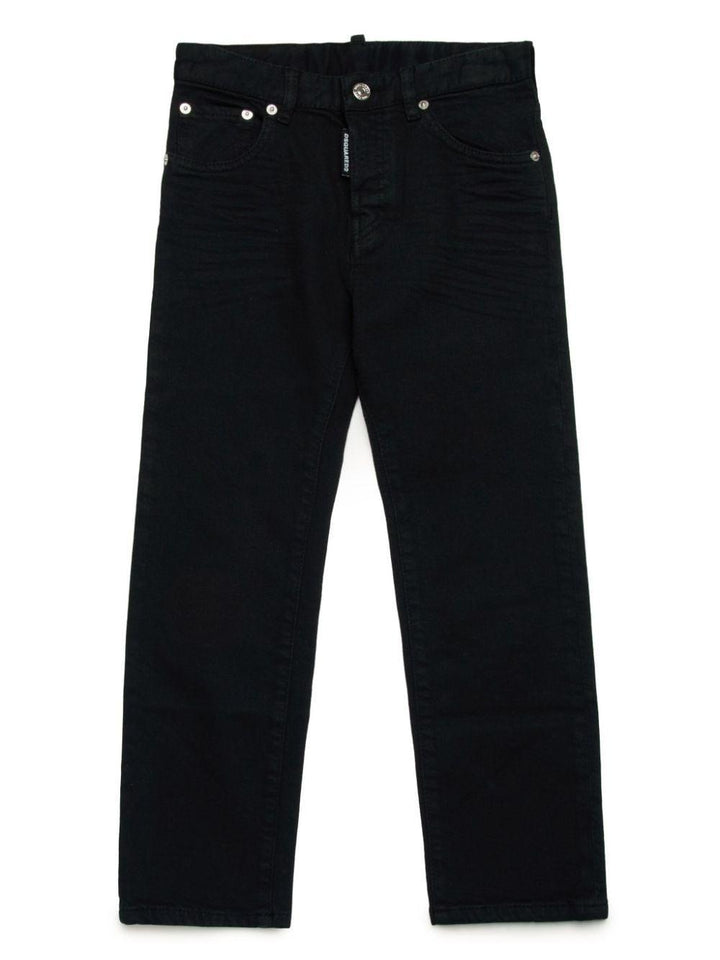 Jeans per bambino in cotone nero