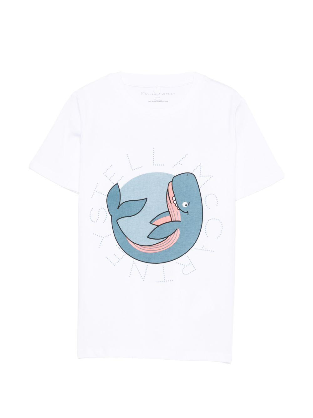 T-shirt bianca per bambino TY8Q61Z0434 100 Stella McCartney Kids 
