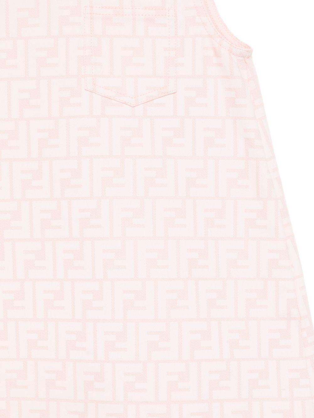 Abito rosa chiaro per bambina JFB807AUKT F0ZKY Fendi Kids 