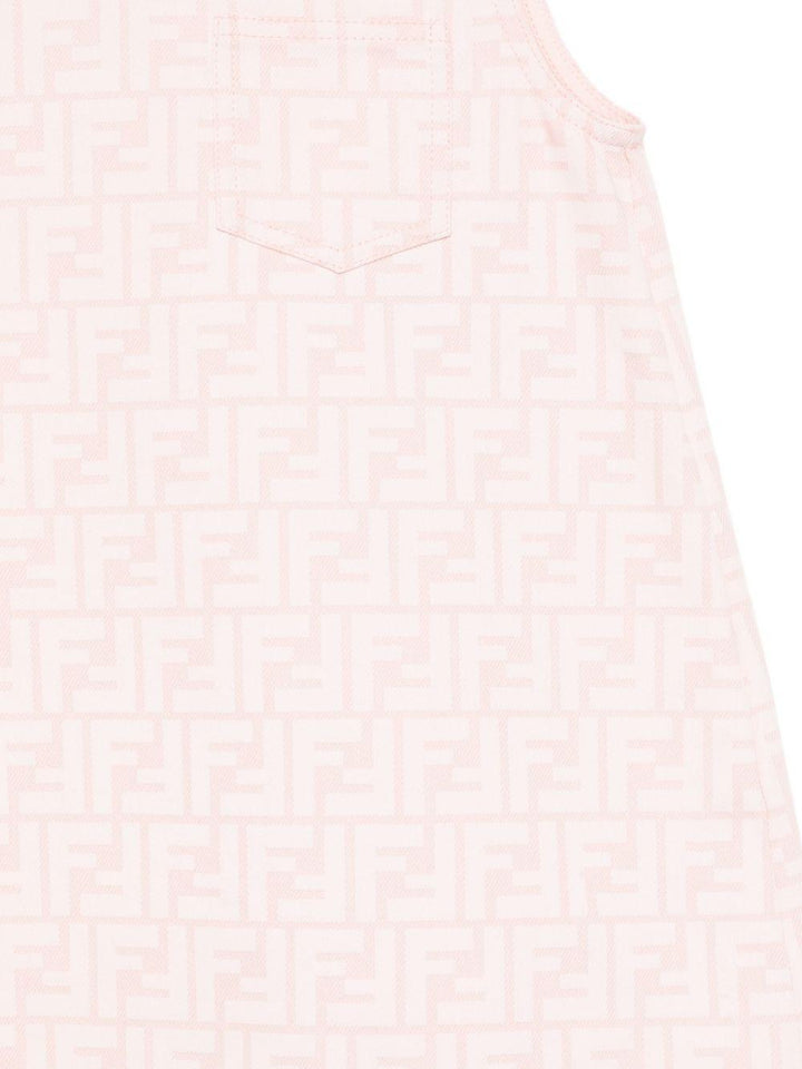 Abito rosa chiaro per bambina JFB807AUKT F0ZKY Fendi Kids 