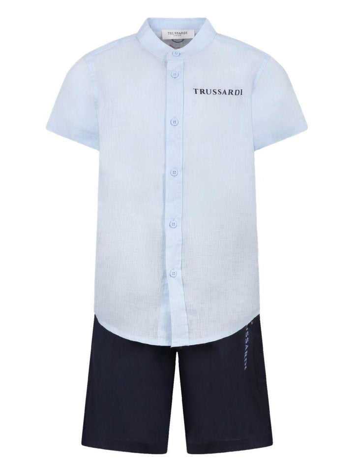 Completo azzurro/blu navy per bambino