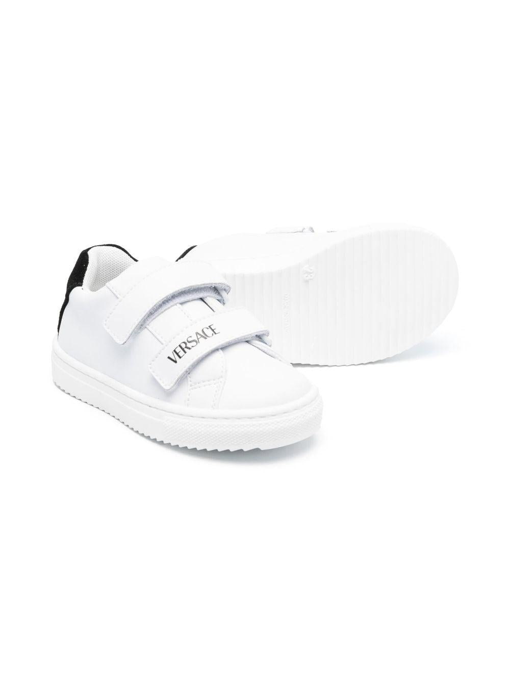 Sneakers bianche per bambino con logo
