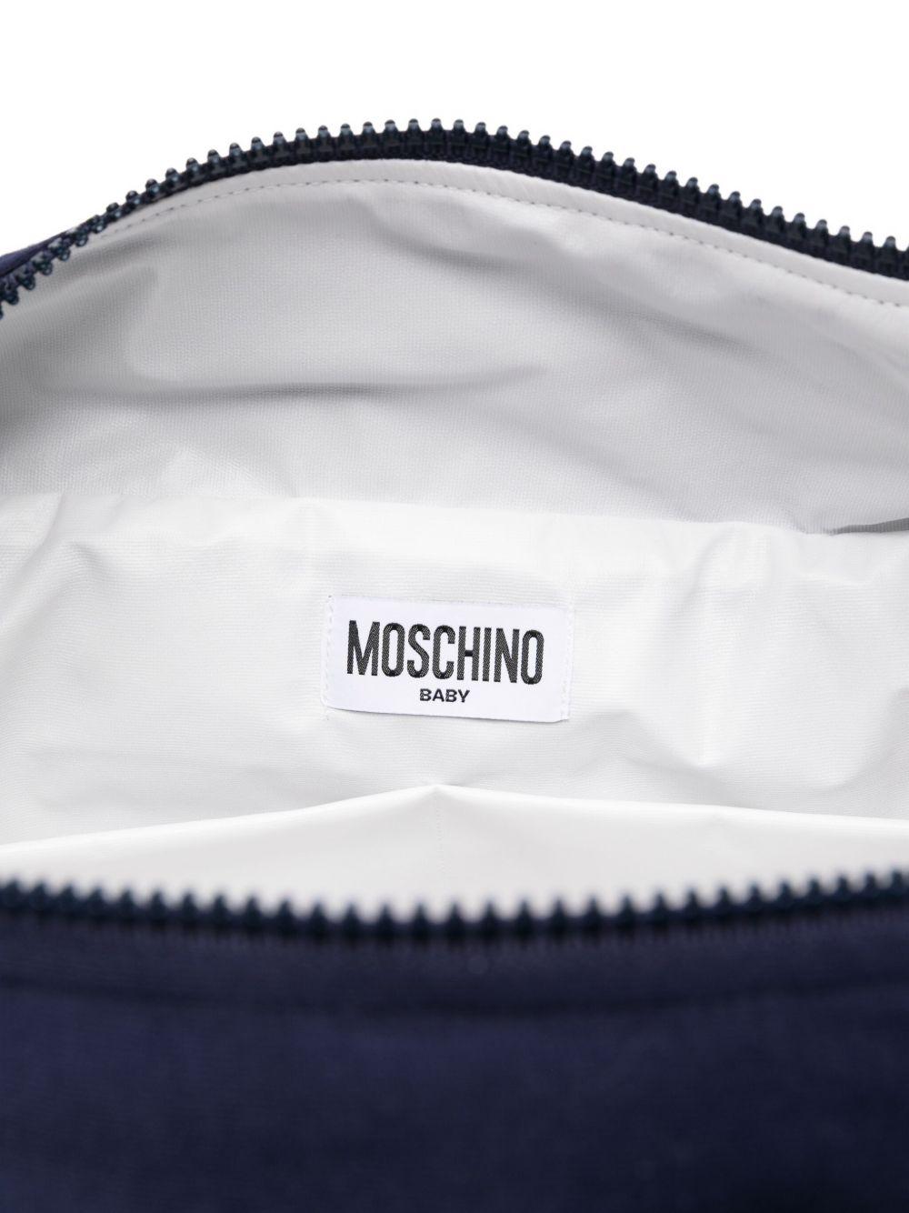 Borsa mamma blu per neonato MYX03DLCA60 40016 Moschino Kids 
