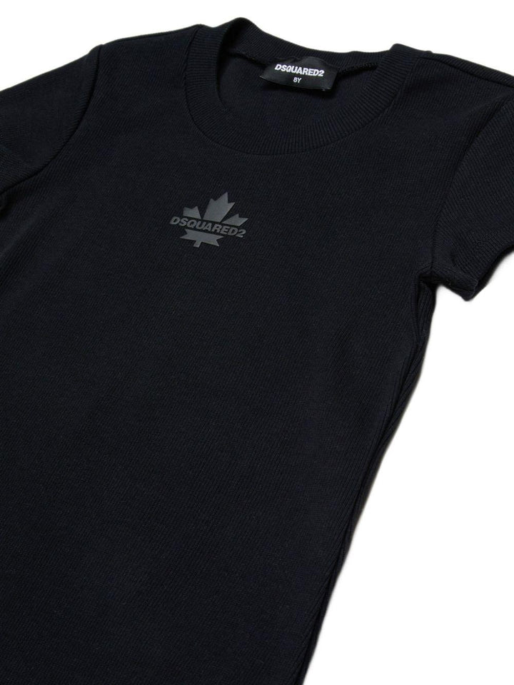 Abito nero per bambina DQ3216D0AGG DQ900 Dsquared2 Kids 