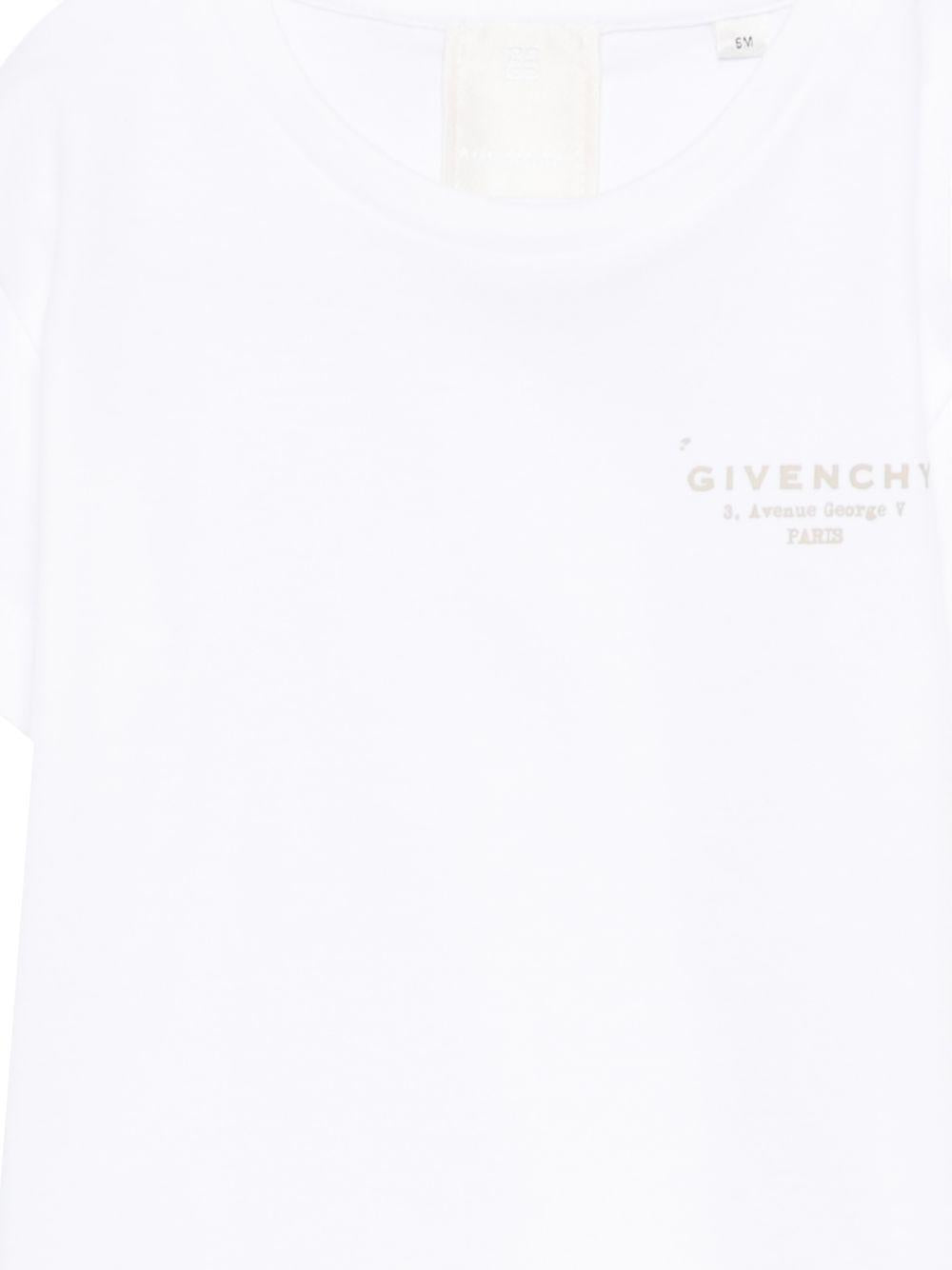 T-shirt bianco per neonato H31184 10P Givenchy Kids 