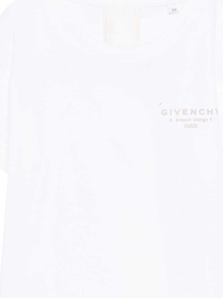 T-shirt bianco per neonato H31184 10P Givenchy Kids 
