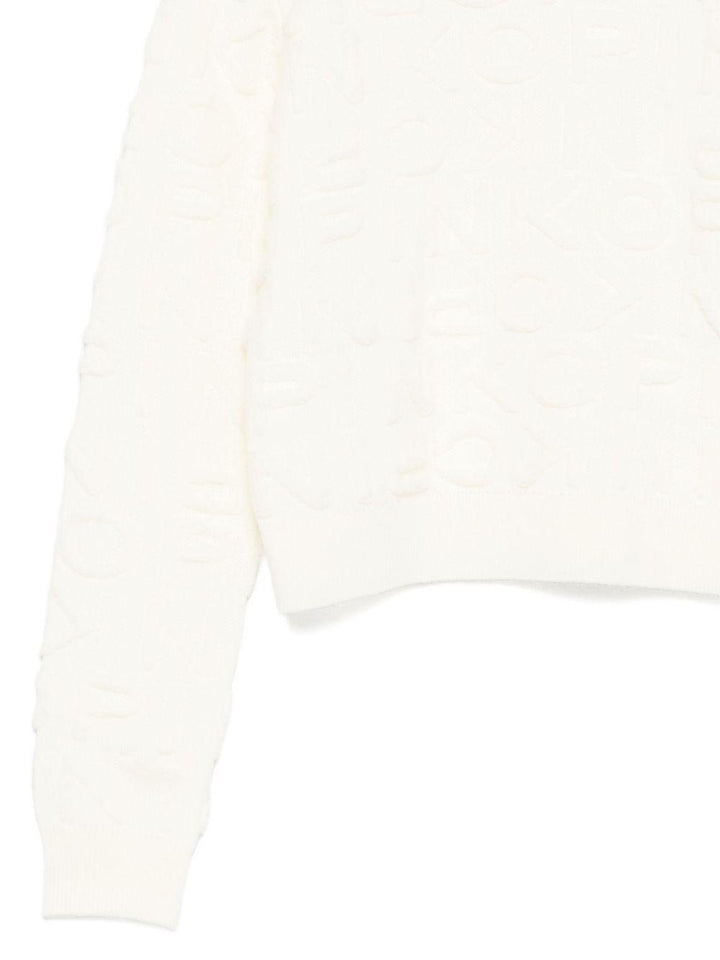 Maglione bianco per bambina KFMA013CFL083 B000 Pinko Kids 