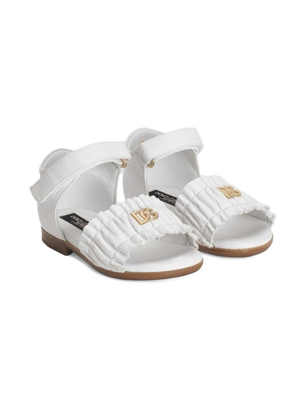Sandali bianche per bambina D20113A1850 80001 Dolce & Gabbana Kids 