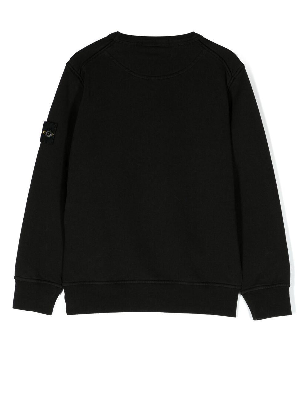 Felpa nera per bambino 781660740 V0029 Stone Island Kids 