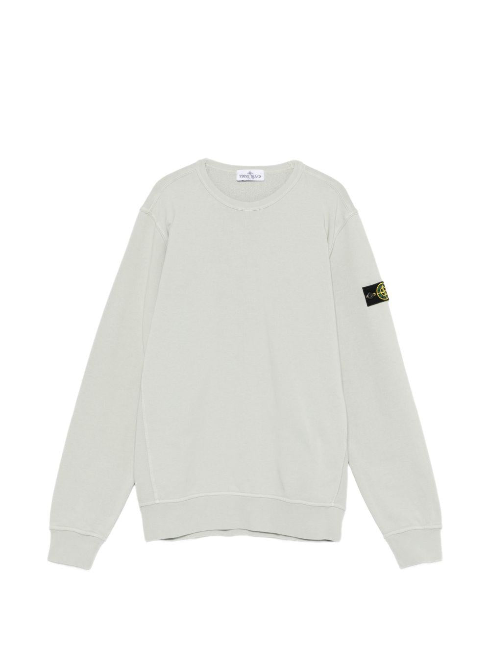 Felpa grigio perla per bambino 66100005S0040 V0061 Stone Island Kids 