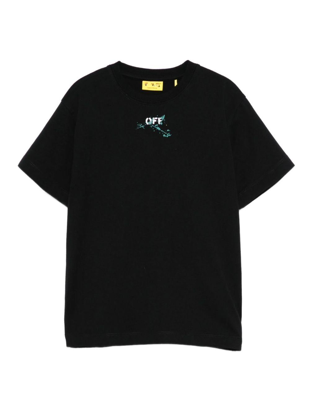 T-shirt nero per bambino OBAA002F25JER00A 1059 Off White Kids 