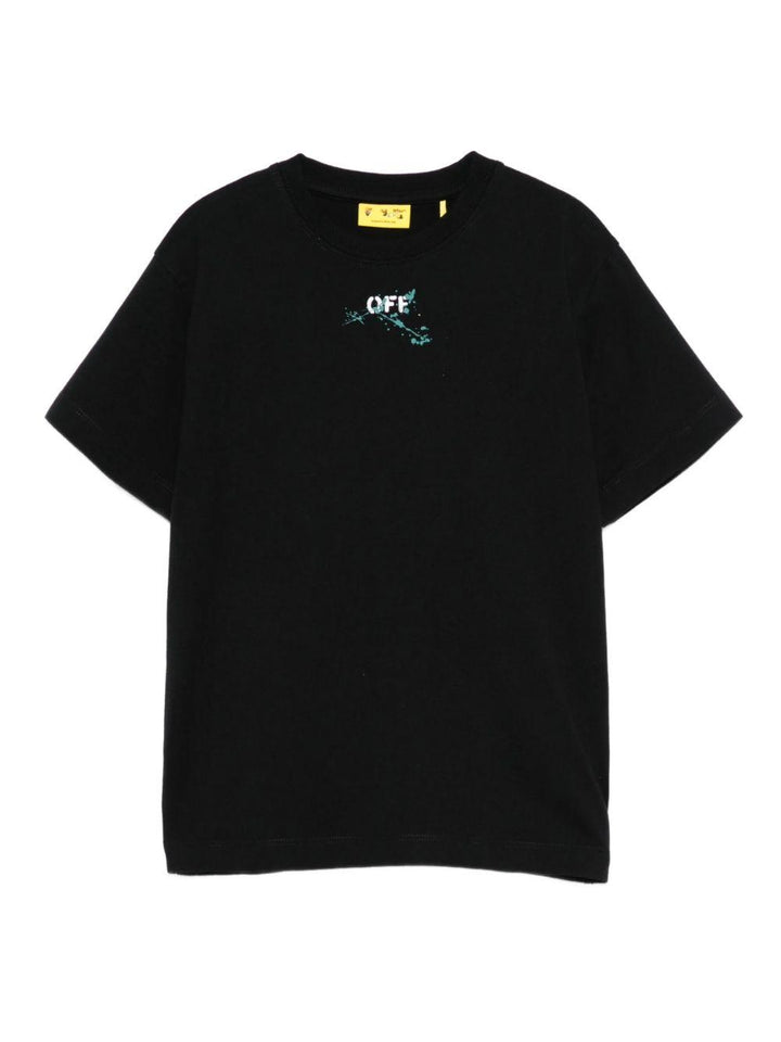 T-shirt nero per bambino OBAA002F25JER00A 1059 Off White Kids 