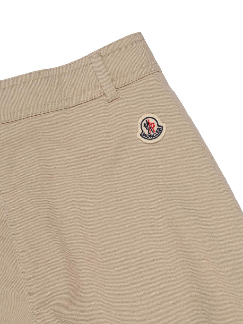Pantalone beige per bambina 9542A00003598QH 21L Moncler Kids 