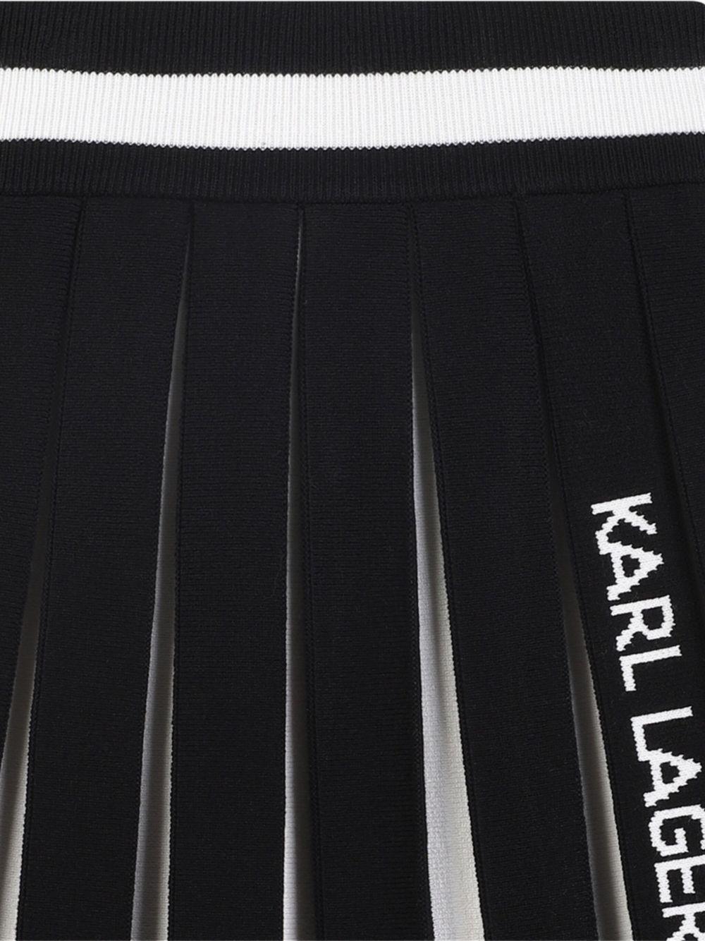Gonna nera/bianca per bambina Z30589 M41 Karl Lagerfeld Kids 