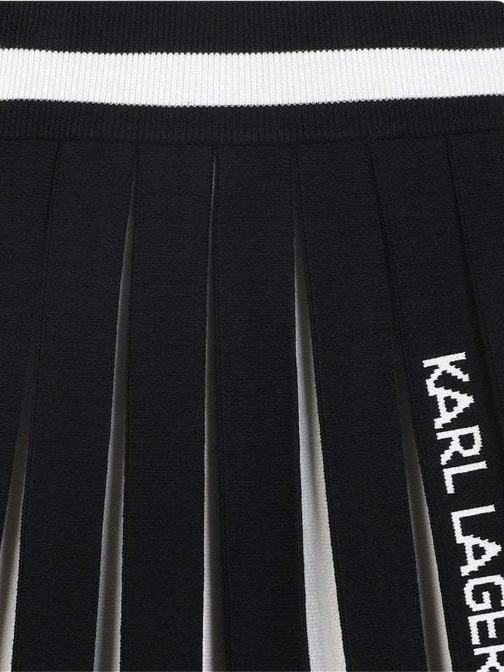Gonna nera/bianca per bambina Z30589 M41 Karl Lagerfeld Kids 