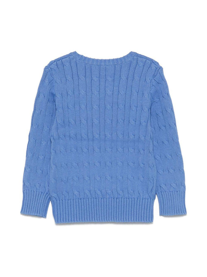 Maglione blu ceruleo per bambino