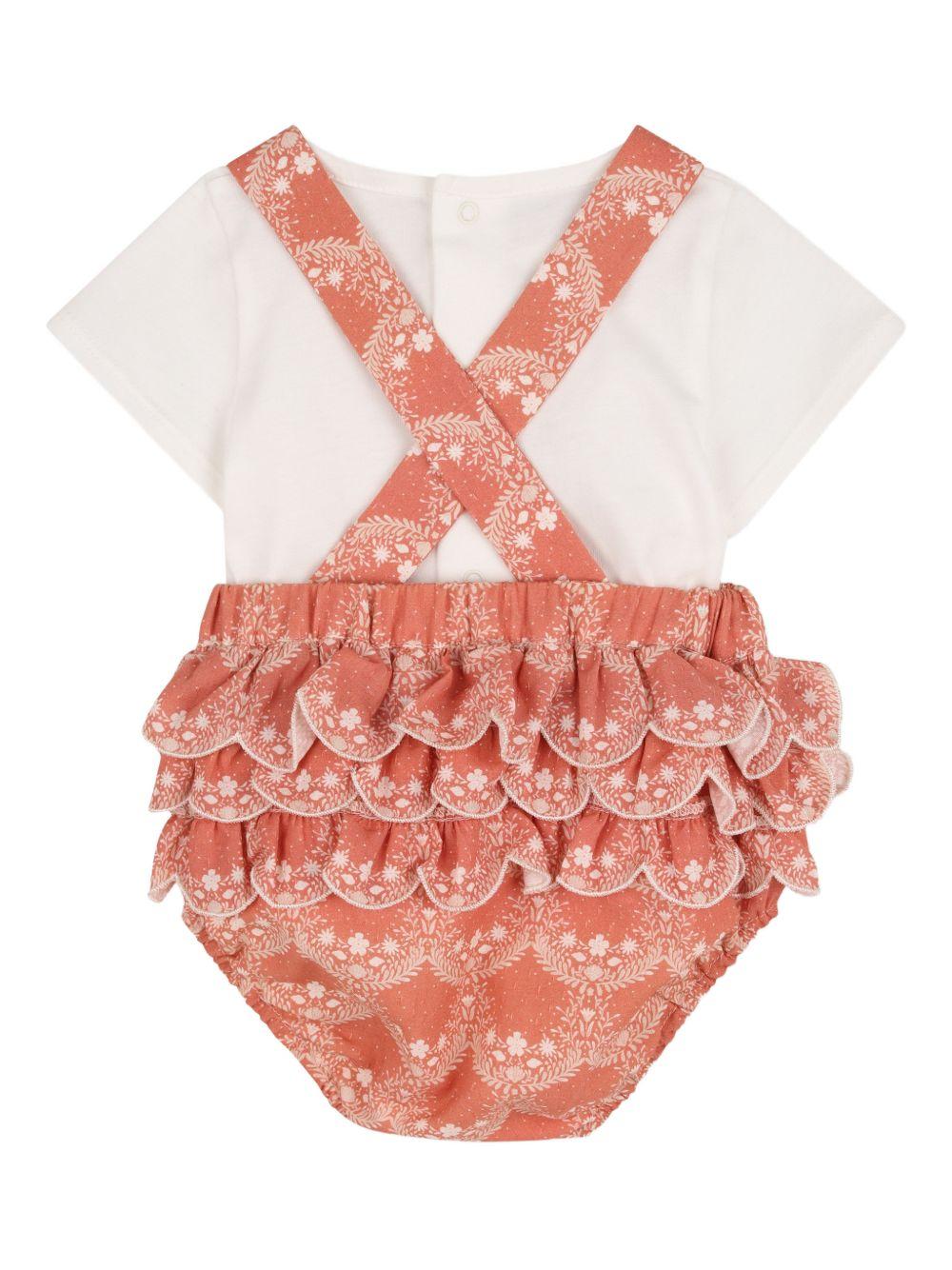 Completo rosa/bianco per neonata C20934 45U Chloe 
