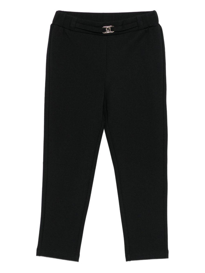 Pantalone nero per bambina KF5039J4882 22222 Liu Jo 