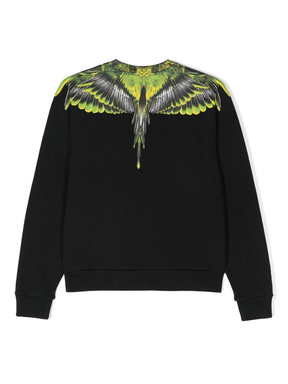Black cotton sweatshirt for boys
