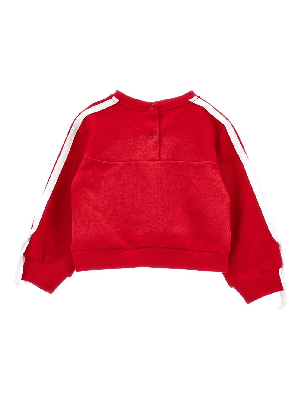 Felpa rossa per neonata 39F6206004 0043 Monnalisa Kids 